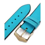 Hirsch Arne Türkizkék óraszíj - 22mm / L -120/80mm