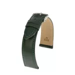 Rios Toscana Bőr Óraszíj Sötétzöld - 17mm / M/L - 114/82mm