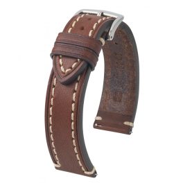 Hirsch Liberty Sötétbarna óraszíj - 24mm / L -120/80mm Hirsch Liberty Sötétbarna óraszíj - 24mm / L -120/80mm