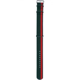 Herzog NATO óraszíj Fekete és Piros, Solo - 24mm/M/L -270mm   Herzog NATO óraszíj Fekete és Piros, Solo - 24mm/M/L -270mm