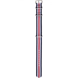 Herzog NATO óraszíj Kék, Fehér és Piros - 20mm / M/L -270mm   Herzog NATO óraszíj Kék, Fehér és Piros - 20mm / M/L -270mm