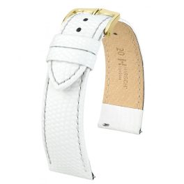 Hirsch Rainbow Fehér óraszíj - 16mm / M - 110/70mm