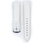 Hirsch Crocograin Fehér óraszíj - 20mm / M - 110/70mm
