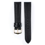 Hirsch Rainbow Fekete óraszíj - 20mm / L -120/80mm