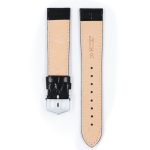 Hirsch Crocograin Fekete  óraszíj - 22mm / L - 120/80mm