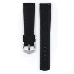 Hirsch Mariner Fekete óraszíj - 20mm / L -120/80mm
