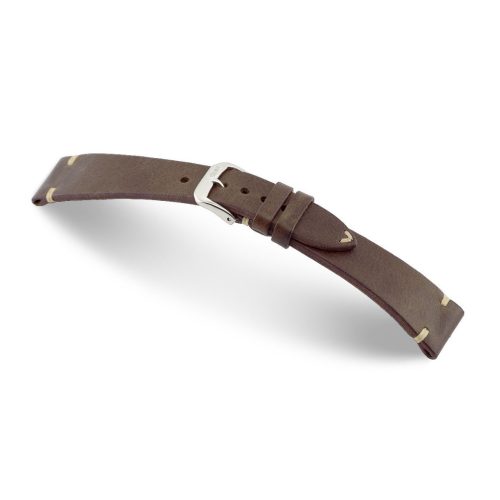 Rios Bedford Vintage Óraszíj Sötétbarna - 19mm / M/L - 114/82mm