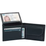 Friedrich bőr pénztrárca RFID és NFC blokkolóval adatlopás ellen midi szürke