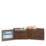 Friedrich bőr pénztrárca RFID és NFC blokkolóval adatlopás ellen vintage barna 