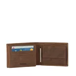 Friedrich bőr pénztrárca RFID és NFC blokkolóval adatlopás ellen vintage barna 
