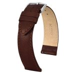 Hirsch Forest Sötétbarna óraszíj - 18mm / L -120/80mm