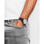 Hirsch Forest Fekete óraszíj - 18mm / L -120/80mm