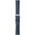 Herzog Bio-Bőr Óraszíj Sötétkék fehér varrással - 20mm / M/L - 115/75mm