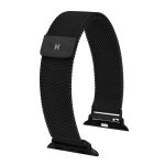 Hirsch Milánói Fekete Mágneses Apple Watch Óraszíj