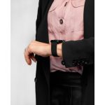 Hirsch Milánói Fekete Mágneses Apple Watch Óraszíj