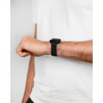 Hirsch Milánói Fekete Mágneses Apple Watch Óraszíj