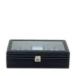 Friedrich23 Carbon LED Óratartó doboz 9 órához világítással fekete/kék