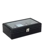 Friedrich23 Carbon LED Óratartó doboz 9 órához világítással fekete/kék