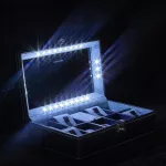 Friedrich23 Carbon LED Óratartó doboz 9 órához világítással fekete/kék