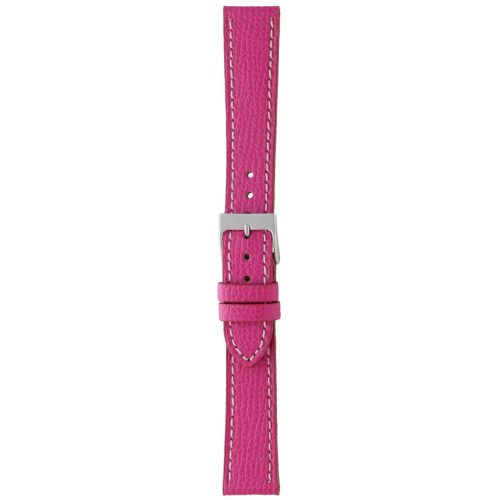 Herzog Alta Moda óraszíj rózsaszín fehér varrással - 20mm / M/L - 115/75mm