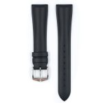 Hirsch Urbane Kaucsuk Fekete óraszíj - 22mm / L -120/80mm