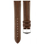 Hirsch Hevea Kaucsuk Sötétbarna óraszíj - 20mm / L -120/80mm