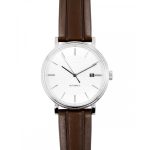 Hirsch Hevea Kaucsuk Sötétbarna óraszíj - 20mm / L -120/80mm