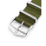 Hirsch RUSH RECYCLE NATO óraszíj zöld -  20mm / XL - 296+mm