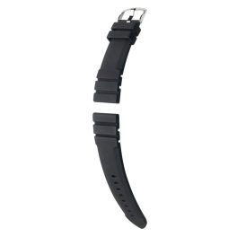   Hirsch Seadiver Szilikon óraszíj Fekete  - 24mm / L -120/80mm