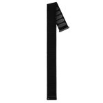 Hirsch Vocem fekete óraszíj - 22mm / L -120/80mm