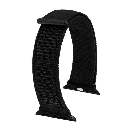 Hirsch Vocem Fekete Apple Watch óraszíj - 20mm / L -120/80mm