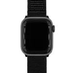 Hirsch Vocem Fekete Apple Watch óraszíj - 20mm / L -120/80mm