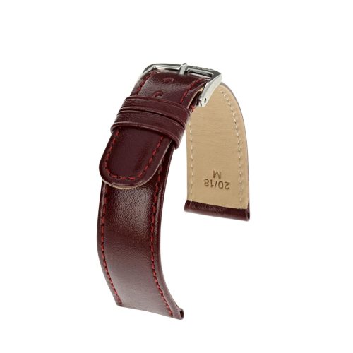 Rios Arizona Bőr Óraszíj Burgundi - 20mm/ M/L - 114/82mm