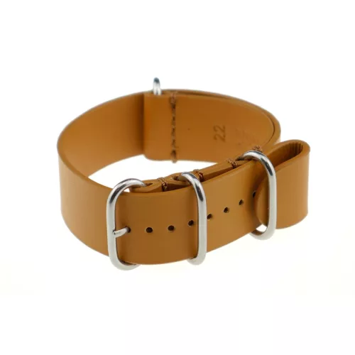 Rios Athens Bőr Nato Óraszíj Mézbarna - 22mm/L/XL - 290mm