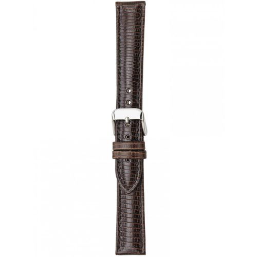 Herzog Lizard Sötétbarna óraszíj - 18mm / M/L - 115/75mm