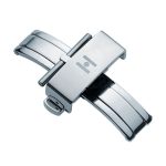 Hirsch Nyomógombos pillangózár Ezüst 18mm