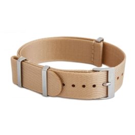   Phenomenato Premium Nato Óraszíj Bézs - 20mm / L/XL- 335mm