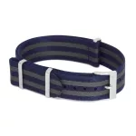 Phenomenato Premium Nato Óraszíj "James Bond" Kék-Szürke - 22mm / L/XL- 335mm